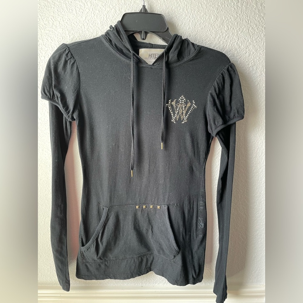 Whitetag teen girls top with cap and long sleeves